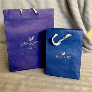 2 swarovski bags (EMPTY)